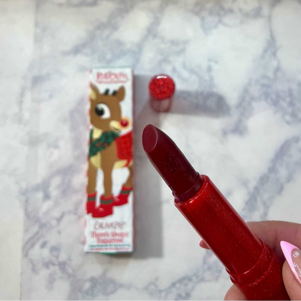 Colourpop x Rudolph The Red Nosed Reindeer Creme Lux Lipstick in shade Rudolph
